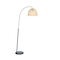 Hello Honey® Modern Boho Floor Lamp with Marble Base & Rattan Shade